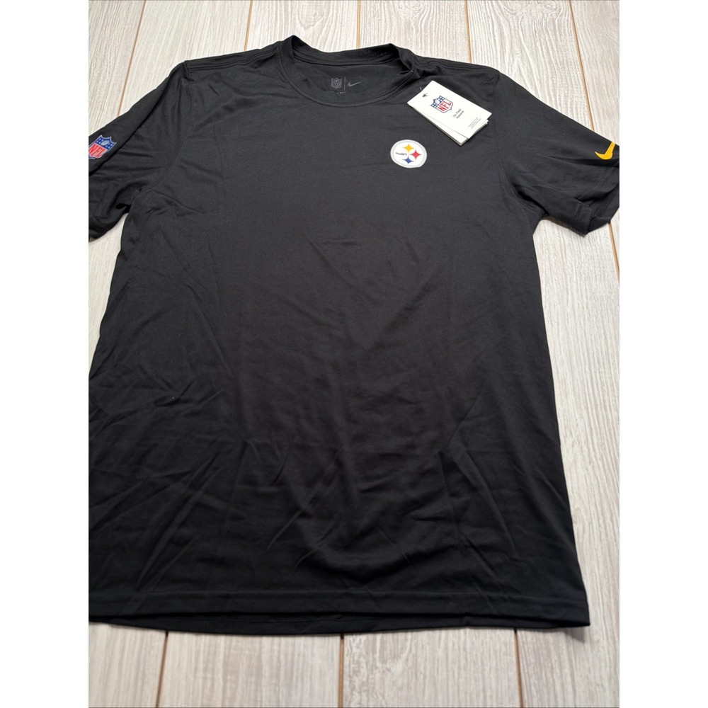 Nike Pittsburgh Steelers NFL Football Short Sleeve Shirt Size Large Black New